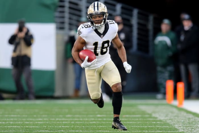 Easop Winston Jr. of the New Orleans Saints runs with the ball in the fourth quarter. Sunday, December 12, 2021 Jets Host Saints